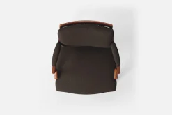 Fåtöljer|Karmstolar*Josef Frank Karmstol 969 Kederband Sitthöjd 47 cm Möbellin, Mörkbrun