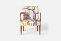 Karmstolar*Josef Frank Karmstol 969 Kederband Sitthöjd 43 cm Hawai, Vit