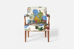 Karmstolar*Josef Frank Karmstol 969 Kederband Sitthöjd 43 cm Anakreon, Vit