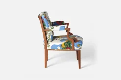 Karmstolar*Josef Frank Karmstol 969 Kederband Sitthöjd 43 cm Anakreon, Vit