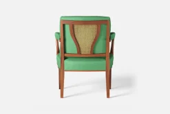 Karmstolar*Josef Frank Karmstol 969 Kederband Sitthöjd 43 cm Vägen, Grön