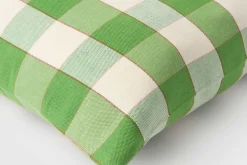 Kuddar*Svenskt Tenn / Estrid Ericson Margit Thorén Kudde Gripsholmsruta Grön