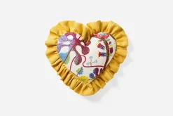 Kuddar*Josef Frank/Svenskt Tenn Kudde Hjärta med Volang Baranquilla, Vit