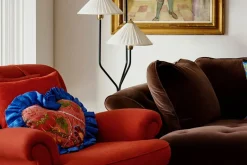 Kuddar*Josef Frank/Svenskt Tenn Kudde Hjärta med Volang Mirakel, Röd