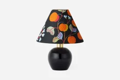 Lampskärmar*Josef Frank/Svenskt Tenn Lampskärm Spänd 2575 Lin, Baranquilla, Svart