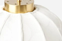 Lampskärmar|Taklampor*Josef Frank Lampskärm Sydd 2538 Lin 100, Celotocaulis, Vit