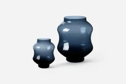 Vaser|Ljusstakar & Ljuslyktor*Johan Bjurmar Ljuslykta/Vas Mareld Dimblå