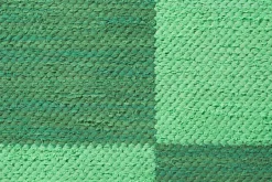 Mattor*Margit Thorén Matta Dubbelbindning Schackruta Grön Grön II