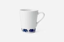 Glas & Koppar*Ingegerd Råman Mugg Elefant Blå