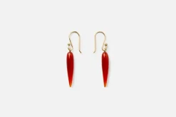 Smycken*Ted Muehling Örhänge Rice Röd