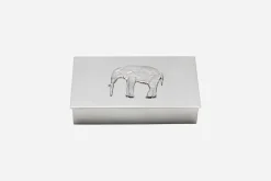 Dekorationsdetaljer|Tenndekorationer*Svenskt Tenn Skrin med Lock Elefant