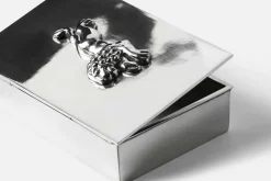 Dekorationsdetaljer|Tenndekorationer*Svenskt Tenn Skrin med Lock Lejon