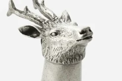 Glas & Koppar|Dukningsdetaljer I Tenn*Le Potier dÉtain Snapsglas Hjort Vildsvin