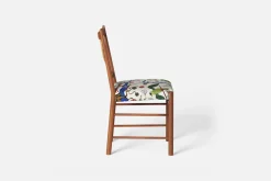 Matstolar*Josef Frank Stol 2238 Mahogny, Gröna Fåglar, Multi