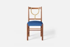 Matstolar*Josef Frank Stol 2238 Mahogny, Möbellin, Blå