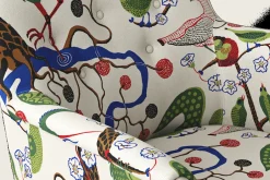 Fåtöljer*Josef Frank Stol 930 Gröna Fåglar, Multi