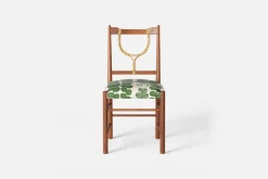 Matstolar*Josef Frank Stol 2238 Mahogny, Celotocaulis, Grön