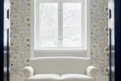 Tapetprover*Josef Frank Tapetprov Eldblomman Gråblå