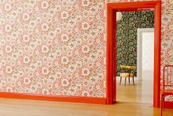 Tapetprover*Josef Frank Tapetprov Eldblomman Gråblå