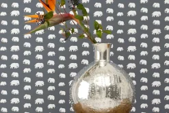 Tapetprover|Mönstrade Tapeter*Estrid Ericson Tapetprov Elefant Grå