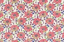 Tapetprover*Josef Frank Tapetprov Krysantemer Röd