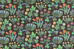 Tapetprover*Josef Frank Tapetprov Vårklockor Svart