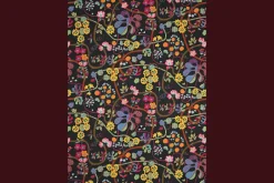 Tyg På Metervara*Josef Frank Textil Baranquilla Svart