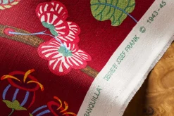 Tyg På Metervara*Josef Frank Textil Baranquilla Vinröd