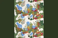 Tygprover|Tyg På Metervara*Josef Frank Tygprov Anakreon Vit