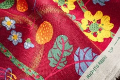 Tygprover*Josef Frank Tygprov Baranquilla Vinröd