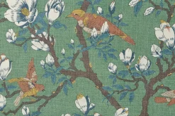Tygprover|Tyg På Metervara*GP & J Baker Tygprov Japanese Magnolia Grön